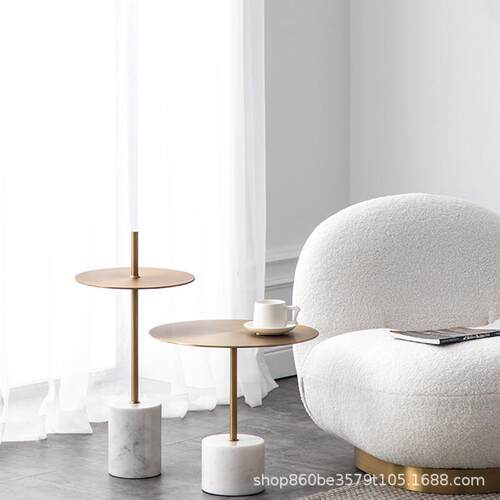 造心家具|北欧组合大理石金属茶几阳台咖啡边几Side table Exit