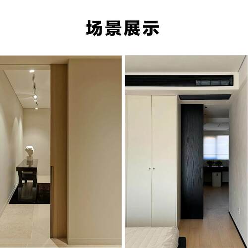 快拆按弹隐藏式口袋门滑轨实木铝框平推拉门轨道吊轮导轨五金配件