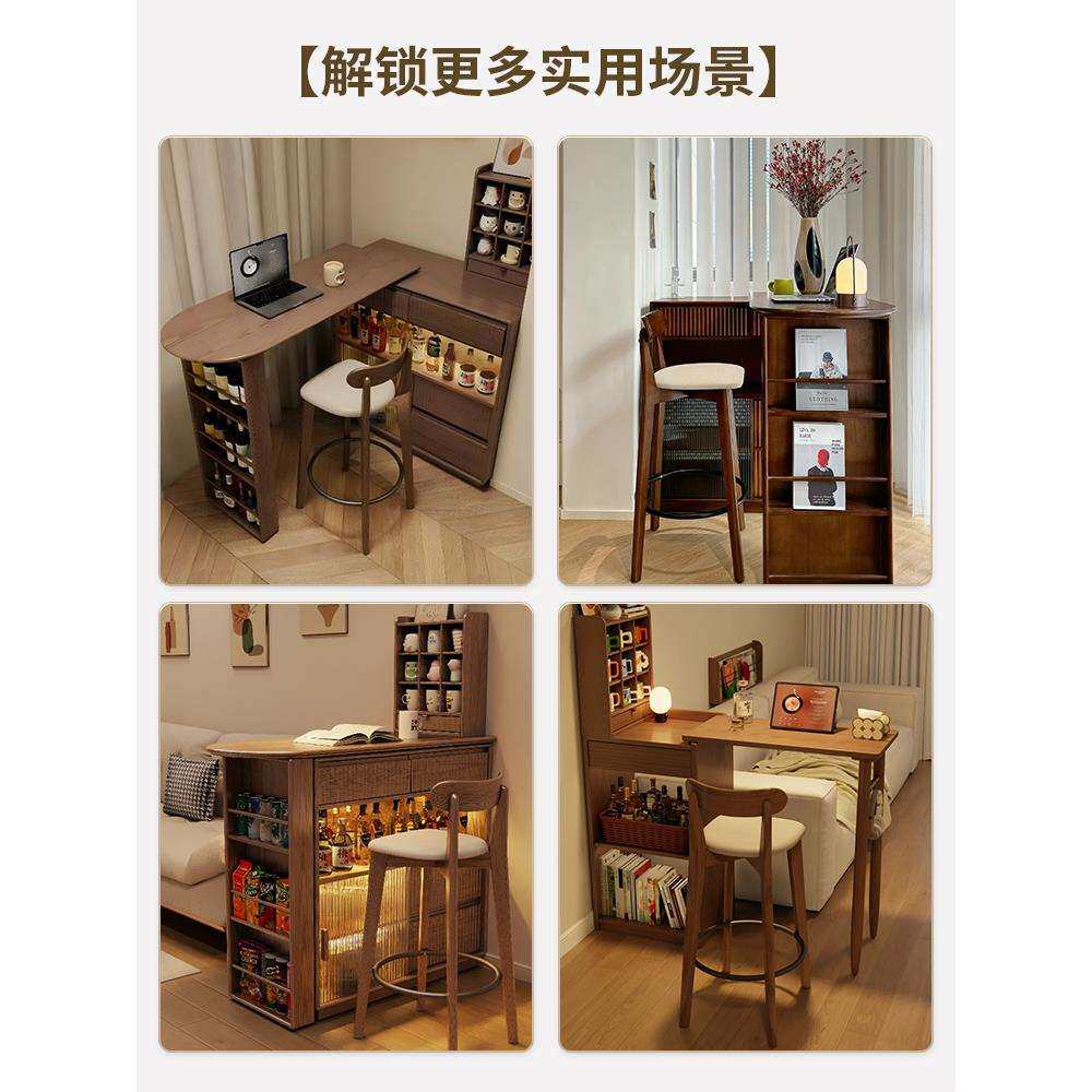 新款实木高吧台椅中古吧椅家用椅子高脚椅高脚凳吧台凳吧台椅子