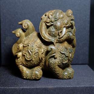 招财貔貅绿檀摆件纹理精美地摊直播货源厂家直销一件代发木雕