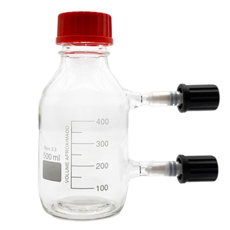 生物发酵反应器 密封加料补料发酵瓶250/500/1000/2000可定制包邮