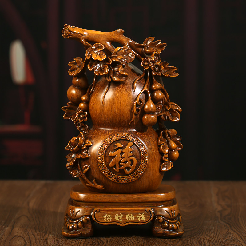招财纳福葫芦摆件客厅装饰品电视柜酒柜玄关摆设店铺开业乔迁礼品
