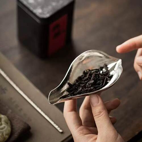 钛茶则茶拨两件套道勺茶匙分茶具配ZKC件分茶器醒茶器纯茶零茶配