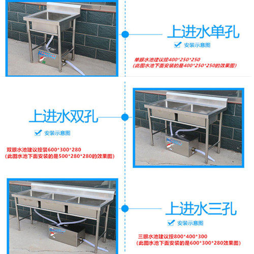 油水分离器小型商用饭店不锈钢隔油池地埋污水过滤器餐饮厨房家用
