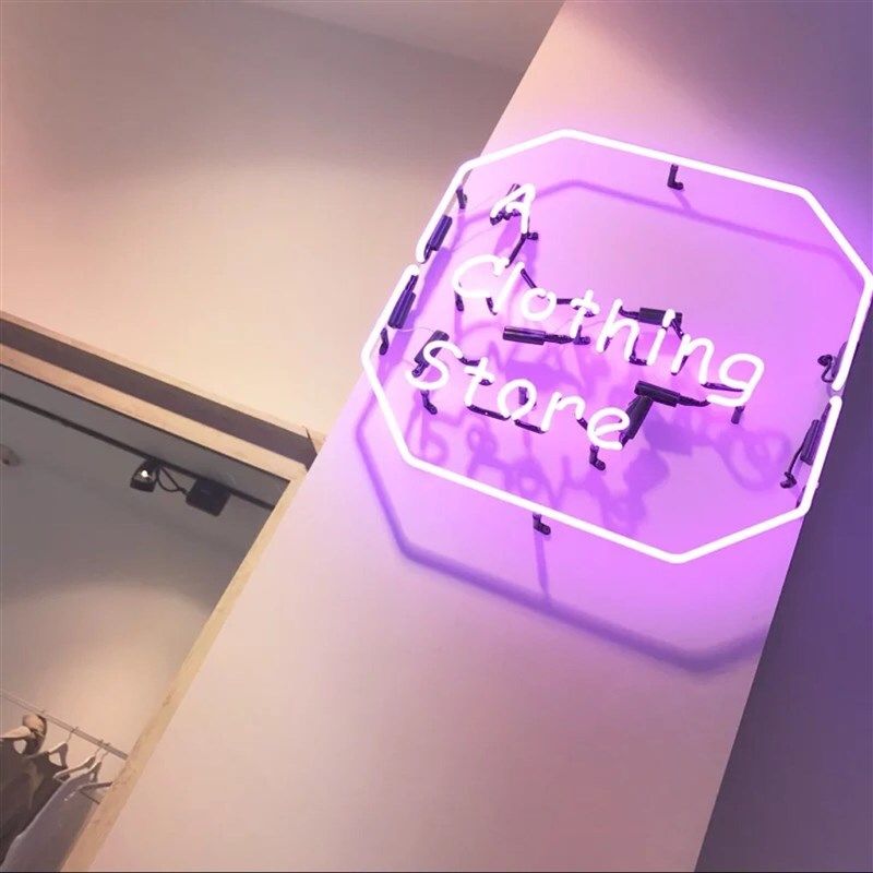 玻璃管发光字霓虹灯复古广告灯箱酒吧霓虹灯橱窗LOGOLogo墙灯管字