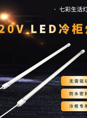 led防水220v灯管冰箱冷柜冒菜麻辣烫点菜保鲜柜熟食柜灯蛋糕柜灯