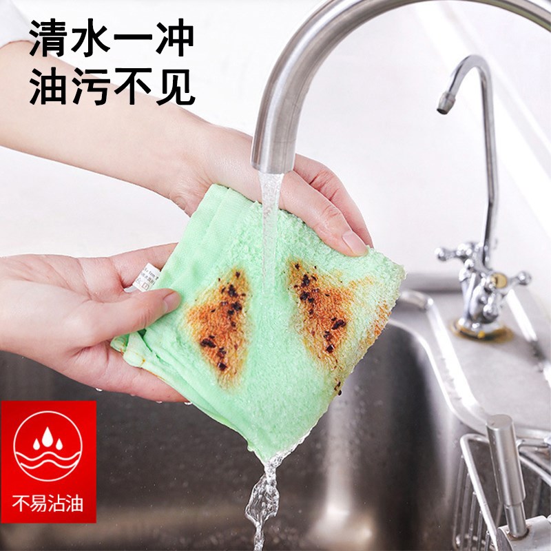 日式加厚油利除木纤维洗碗巾抹布家用不沾油厨房专用洗碗摸布新款