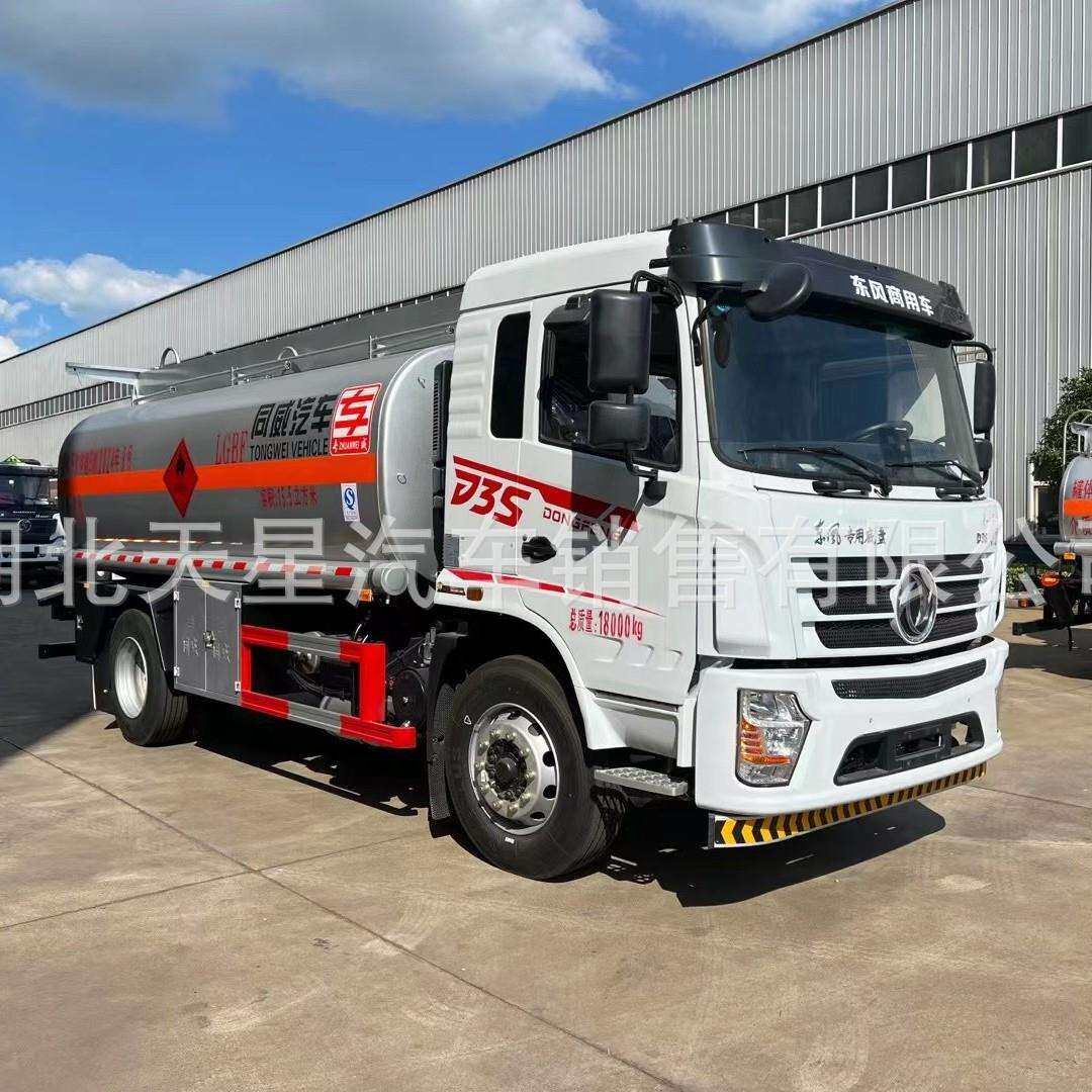 东风12方油罐车 报价格非洲15cbm汽油柴油运输车 铝合金加油专用