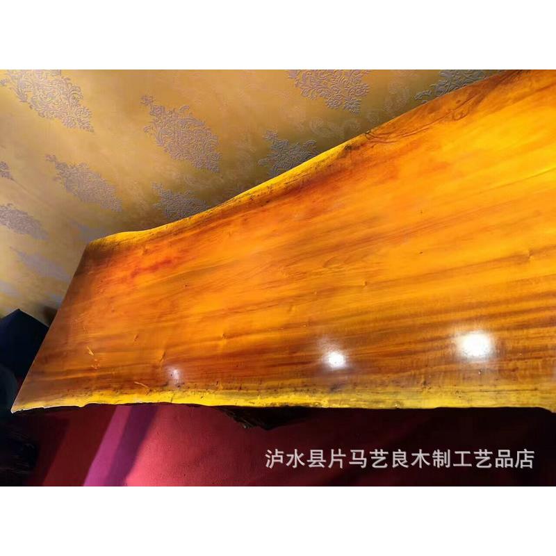 厂家供应 金丝楠木大板水波纹大板办公家具台面 金丝楠摆件摆饰