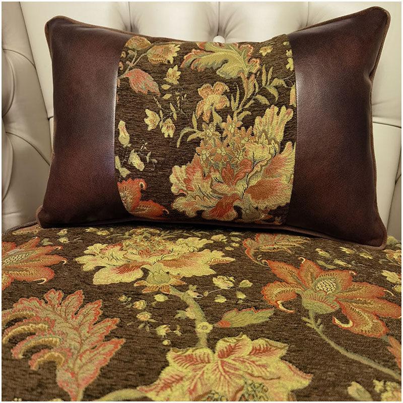 抱枕沙发客厅腰枕靠枕靠垫欧式皮沙发抱枕套长条枕定制复古腰靠新