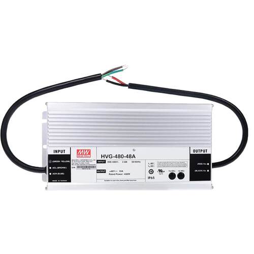 明纬电源HVG-480-24AB/30/36/42/48/54 480W 三合一调光LED驱动