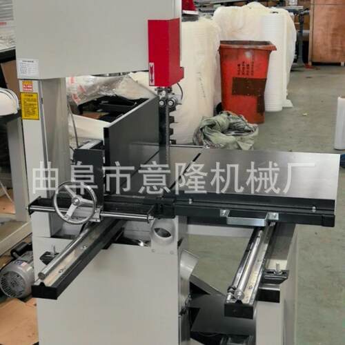 气泡砖切割滑轨推台带锯机合金锯条岩棉346木工带锯机质保一年