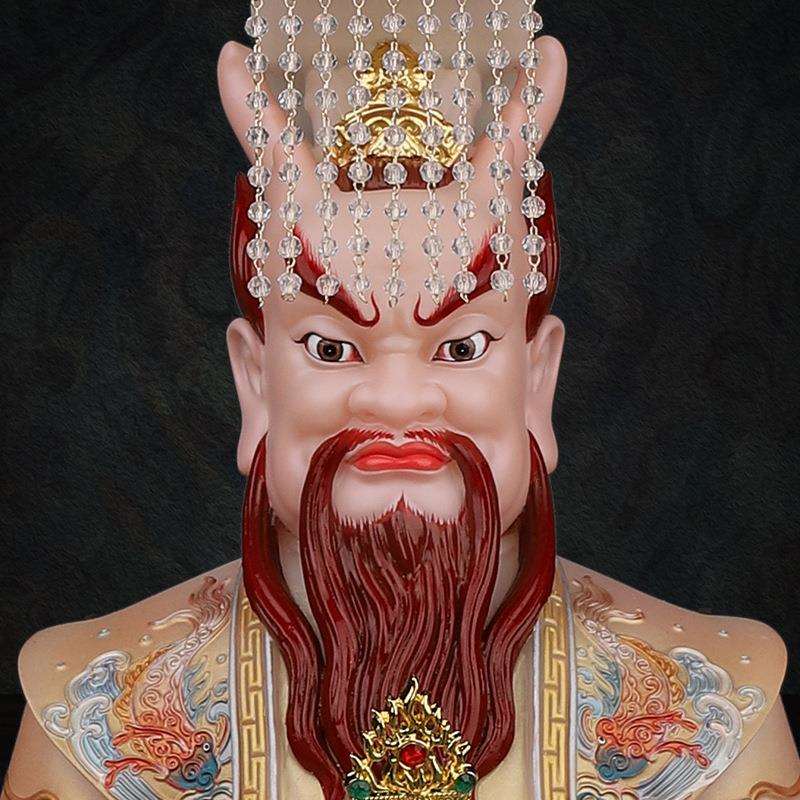 四海龙王仿汉白玉龙王爷神像东海西海南海北海龙王风调雨顺摆件