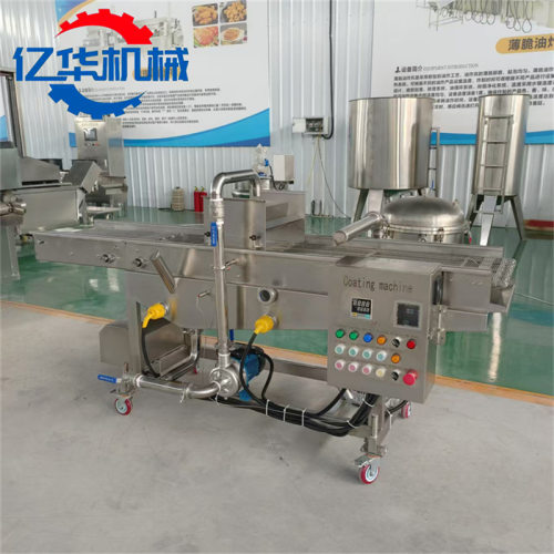 麻薯巧克力涂层机 饼干裹巧克力设备 全自动蛋糕巧克力淋面机