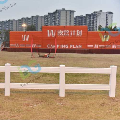 PVC马场护栏农场围栏牧场围栏马术赛事二层护栏HORSE FENCE