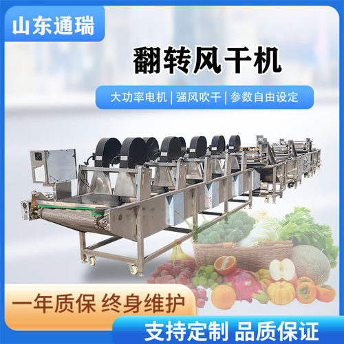 火腿肠风干机甜辣小鱼干不锈钢翻转式风干流水线萝卜生产风干设备
