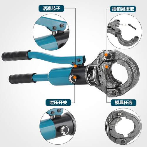 45 48 50 54 57 60液压压管钳 双槽管子钳 声测管钳 压管工具