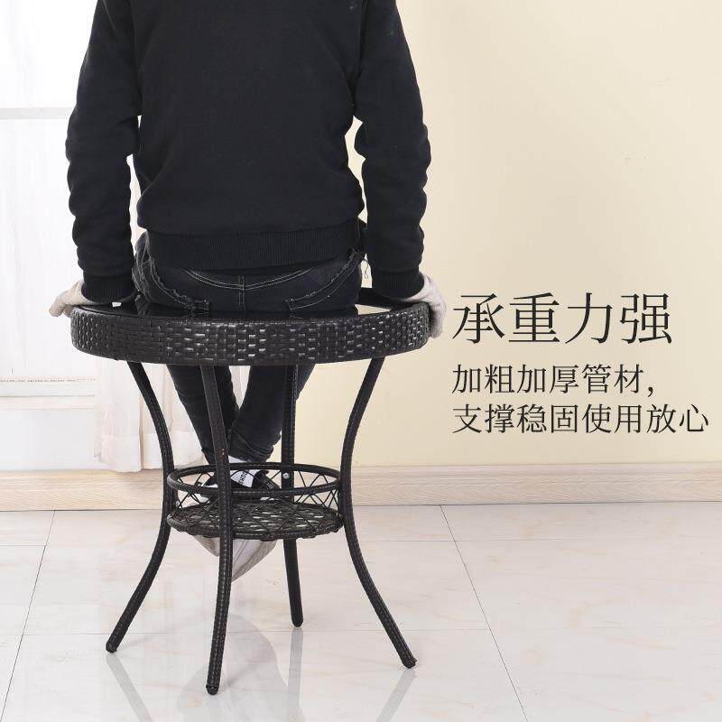 仿腾茶几小圆桌子网红床头桌简约家用阳台迷你沙发边几简易创Bω