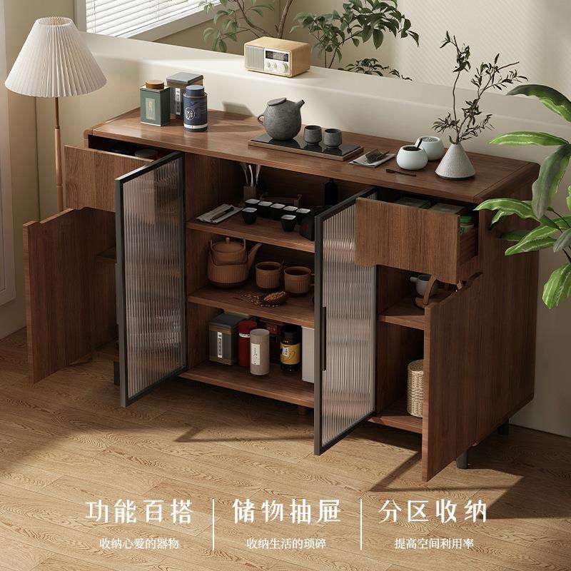 餐边柜酒柜客厅靠墙一体实木茶水柜2025新款家用置物斗柜厨房d&omega;