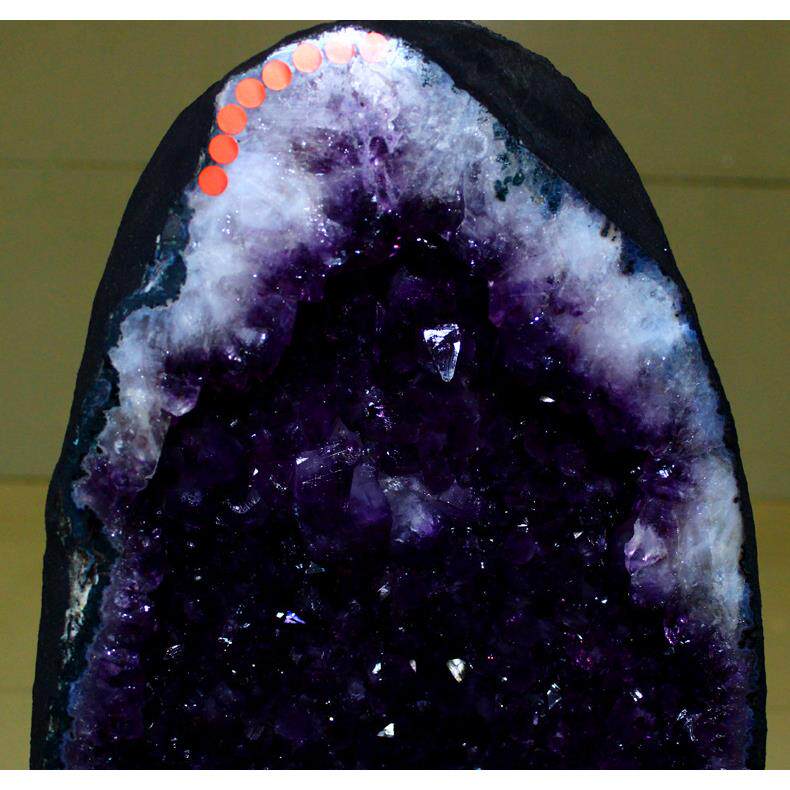 矿宝天然紫水晶洞摆件 紫晶洞 玛瑙洞水晶洞 紫色原石钱袋子