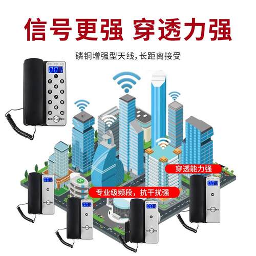 局域网无线对讲呼叫器办公室老板呼叫秘书员工双向语音电话互通内