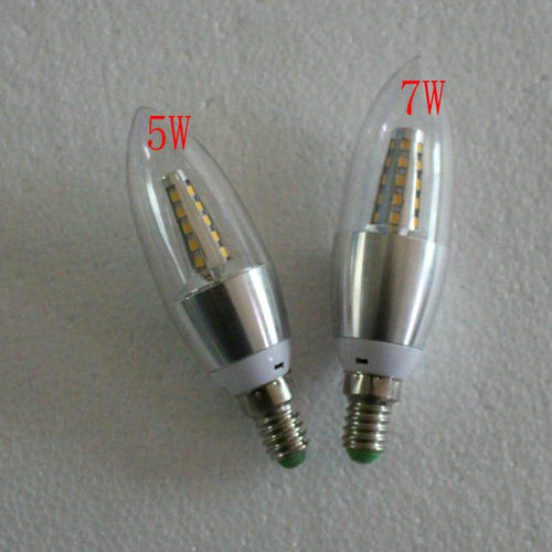 E14双色玉米灯泡 室内用LED玉米灯 12W水晶吊灯节能光源