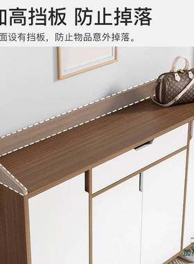 鞋柜家用门口大容量收纳客厅入户玄关柜子楼道外经济型带柜门鞋架