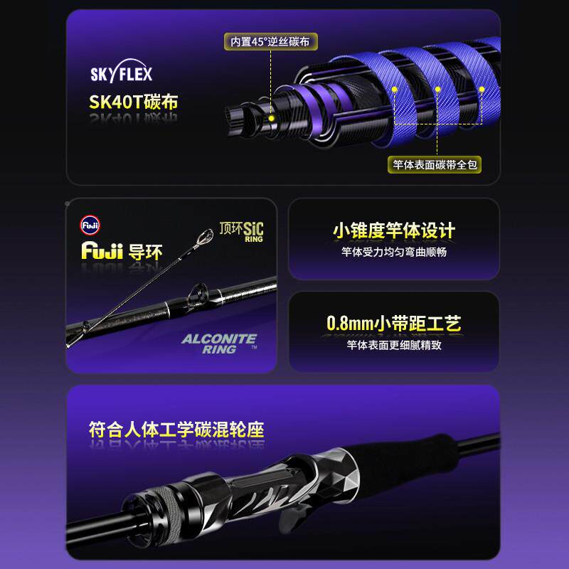 盛河小驹虫竿超快xjcg变调路鲈亚竿高坑度感泛用黑鱼鳜鱼翘嘴杆