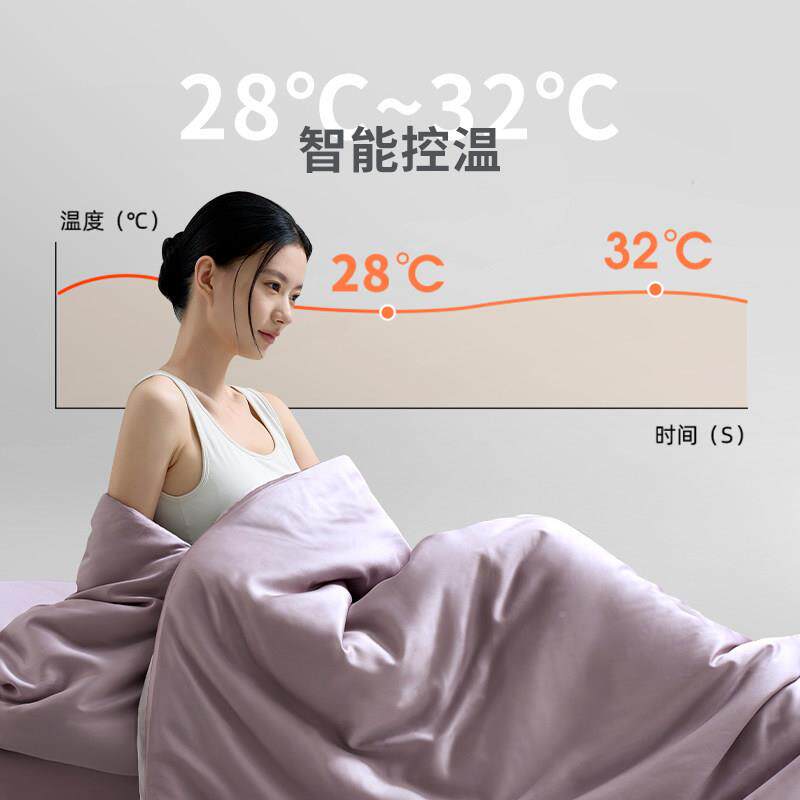 睡特四被季恒温被控轻盈保暖温春被子可机洗四季61250081通秋冬被