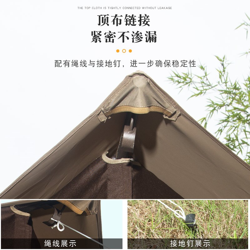 临亚户外遮阳凉亭布顶帐篷庭院花园四角亭子室外休闲罗马蓬遮雨棚