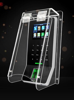 晶彩定制中控iface7指纹密码考勤机防雨罩人脸门禁刷卡防水罩室外