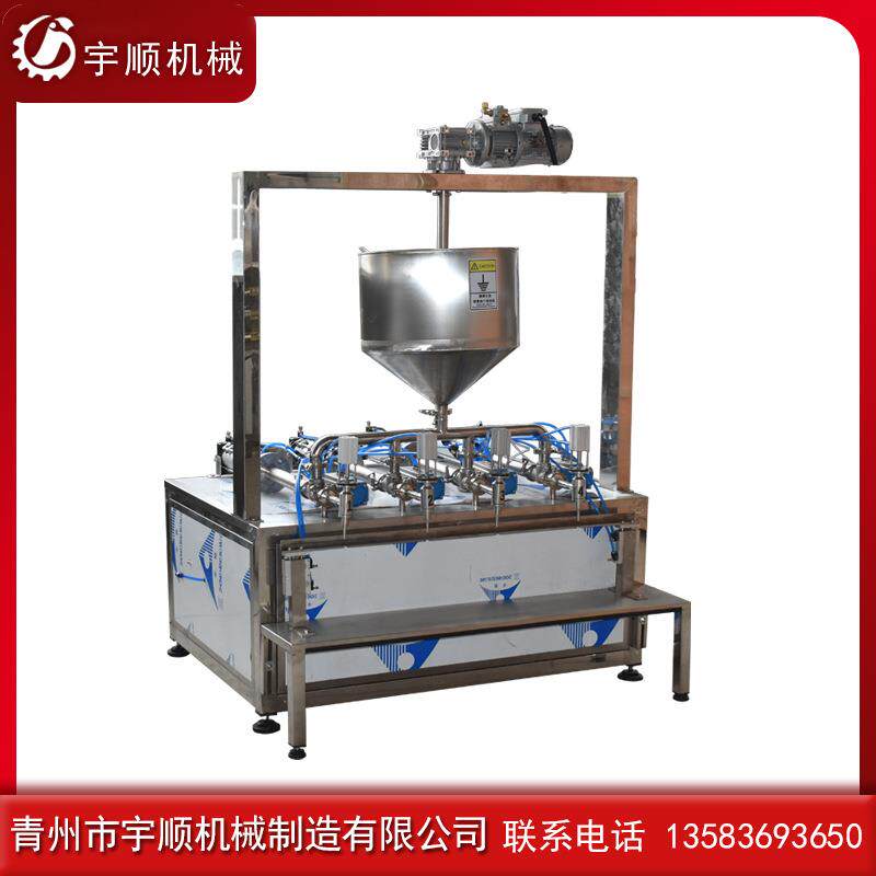 凝胶灌装机膏体灌装机酱类粘稠液体灌装机麦芽糖半自动灌装机