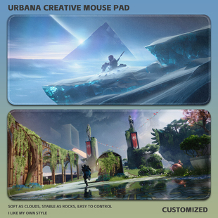 Destiny命运2周边鼠标垫超大加厚护腕锁边电脑桌垫二次元游戏办公