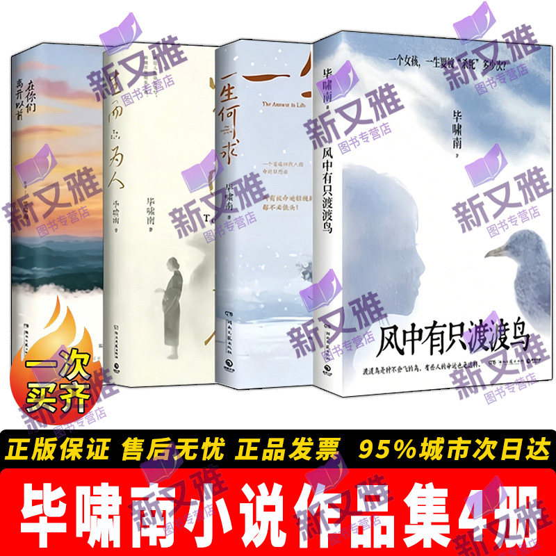 毕啸南小说作品集全套4册 正版任选 一生何求 生而为人 在你们离开以前 风中有只渡渡鸟 一本治愈两代人的生命自度畅销实体书籍