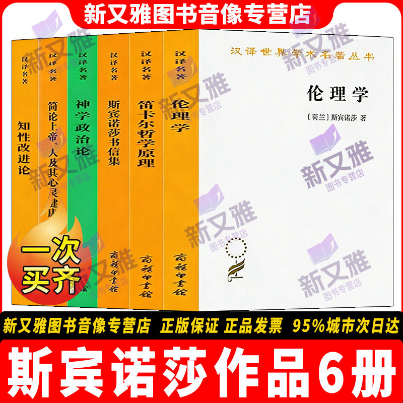 正版斯宾诺莎著作全集6册图片