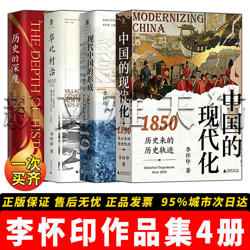 李怀印作品全套 4册 历史的深度华北村治现代中国的形成中国的现代化 中国历史研究正版实体书籍全集