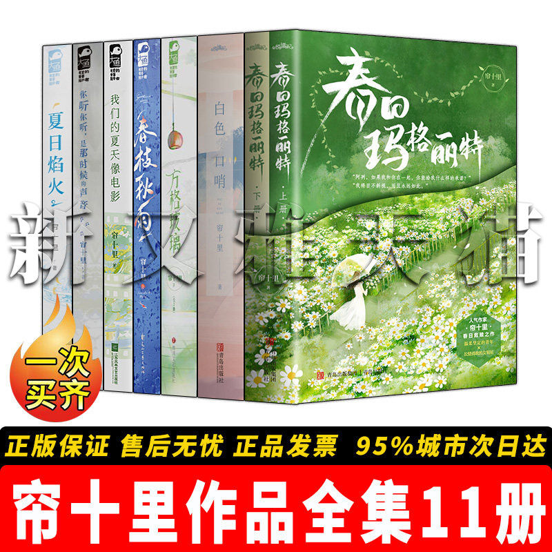 【正版】帘十里作品全集【11册】春日玛格丽特上下册+方格玻璃（全两册+白色口哨（共2册）+夏日焰火2+春枝秋雨+我们的夏天像电影
