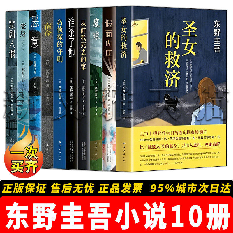 东野圭吾小说全集10册 圣女的救济假面山庄魔球从前我死去的家谁杀了她名侦探的守则宿命恶意变身悲剧人偶 东野圭吾十大被低估杰作