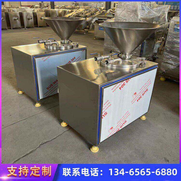 地道肠立式液压灌肠鸡肉肠全自动装设备玉米肠双管灌肠机器