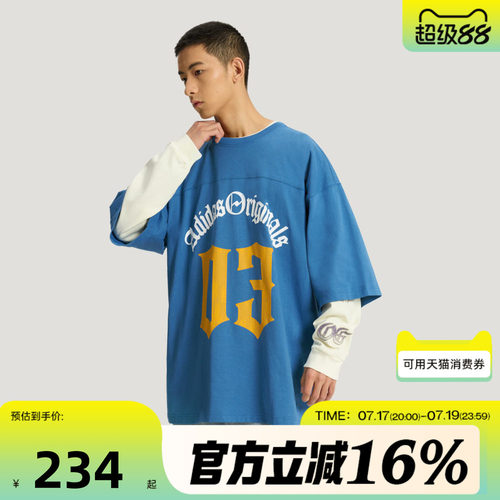 adidas阿迪达斯三叶草男子OG M TEE SS 1运动休闲短袖T恤KT3040