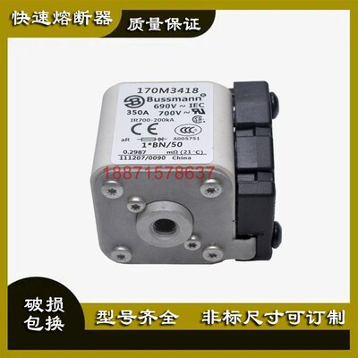 巴斯曼熔断器170M3418直流陶瓷保险丝170M4417伊顿快速体170M5412