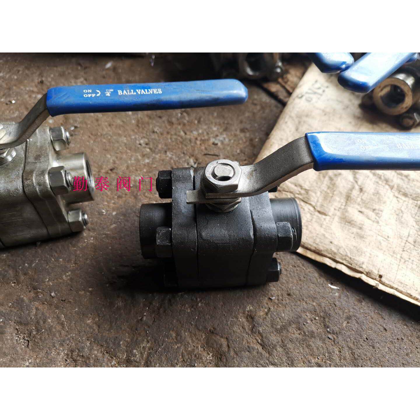 Q11F-64P/不锈钢碳钢段压丝扣焊接法兰三片式高温高压球阀/Q41F