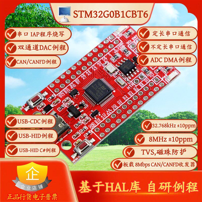 STM32G0B1CBT6开发板USBHIDCDC串口CAN/CANFD总线C#上位机HAL例程 - 实物图