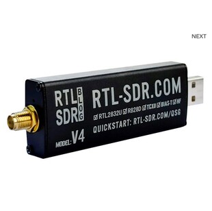 RTL-SDR Blog V4 R828D RTL2832U 1PPM 原装 软件无线电接收机SDR