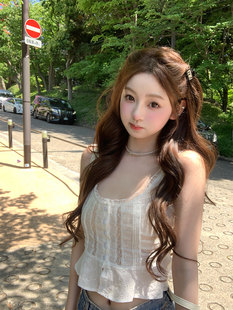 性感蕾丝吊带上衣女2026春夏新款 银座千金 两色 懒懒llan 你