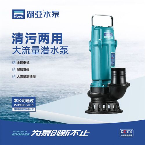 清水泵污水泵3寸4寸6寸清污两用潜水泵大流量高扬程灌溉220V380V