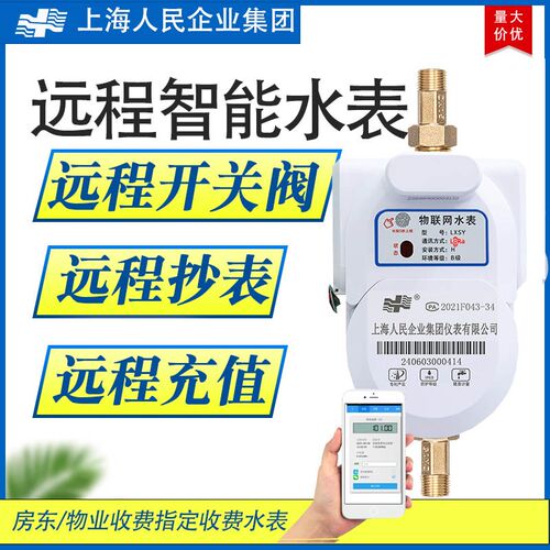 Lora无线远程智能水表预付费4Glora出租房远程抄表扫码充值水表