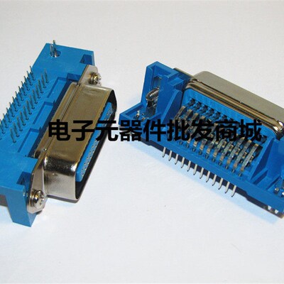 全新GPIB连接器 40240 57系列焊板式 24PIN 弯板直针90公座母座