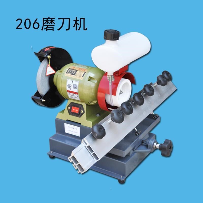 206木工磨刀机 平抛压刨刀手动直线多功能木工砂轮机 电动磨刃机