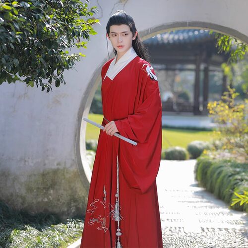 2026新款原创汉服男明制道袍青年刺绣侠客仙气飘逸古风套装春夏秋